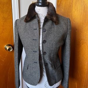 Vintage Ralph Lauren Blazer with Faux Fur Collar